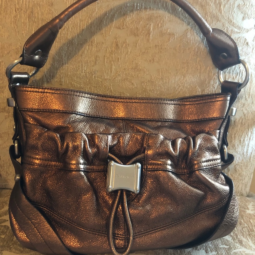 B. Makowsky Leather Handbag